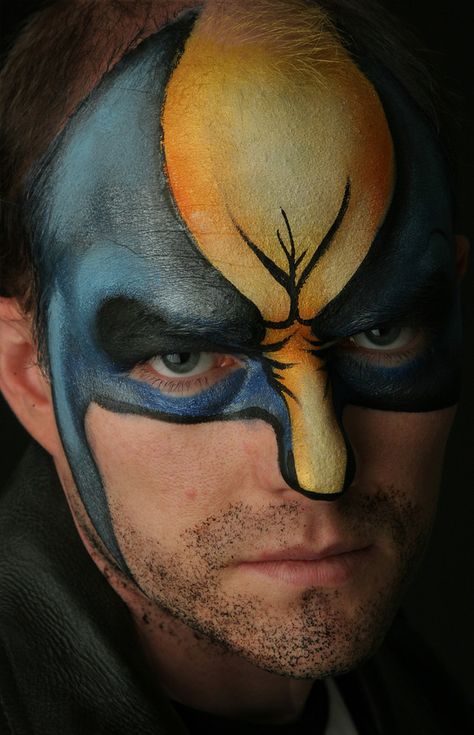 Don (onethumb) MacAskill, Founder, CEO, & Chief Geek, as "Wolverine" from X-Men Wolverine Makeup, Superhero Face Painting, Wolverine Costume, Photography Portfolio Website, Creepy Halloween Makeup, Fake Nails Long, Halloween Makeup Diy, Face Paint Makeup, Kids Face Paint