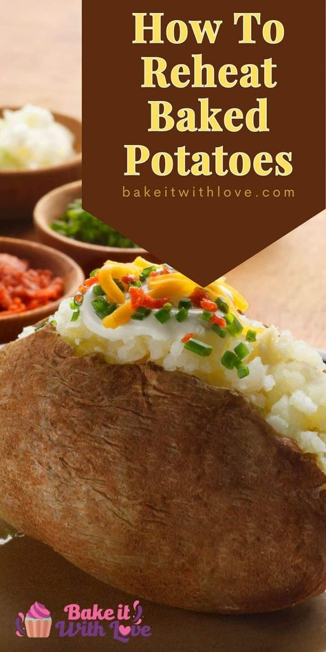 Reheating Baked Potatoes In Air Fryer, Reheat Baked Potato In Air Fryer, How To Reheat Baked Potato, Reheating Baked Potatoes, Reheat Baked Potato, Oven Baked Potatoes Recipes, Double Baked Potatoes, Steak And Baked Potato, How To Reheat Steak