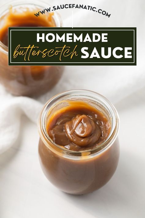 This recipe for homemade butterscotch sauce makes a rich, creamy and decadent dessert sauce that you will want to put on everything. Homemade Butterscotch Sauce, Butterscotch Recipe, Butterscotch Sauce Recipe, How To Make Butterscotch, Butterscotch Sauce Recipes, Homemade Butterscotch, Chamoy Sauce, Butterscotch Recipes, Homemade Strawberry Sauce