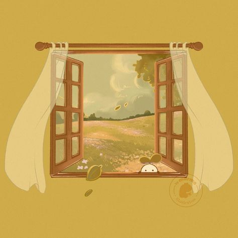 12. The window 🍂 Time to let autumn get inside.. . . . . #lamiettober2024 #lamiettober #art #prompt #illustration Bay Window Drawing, Window Illustration Drawing, Windows Illustration, Prompt Illustration, Illustration Window, Window Illustration, Window Drawing, Art References, Bay Window