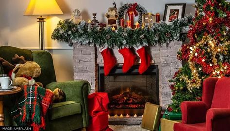 Merry Christmas 2021: Top 50 Xmas wishes, quotes, messages and greetings for the festival Christmas Decorations Fireplace, Knitted Christmas Decorations, Felt Christmas Stockings, Mr Christmas, Christmas Stocking Holders, By The Fireplace, Xmas Tree Ornament, Diy Christmas Decorations Easy, Navidad Diy