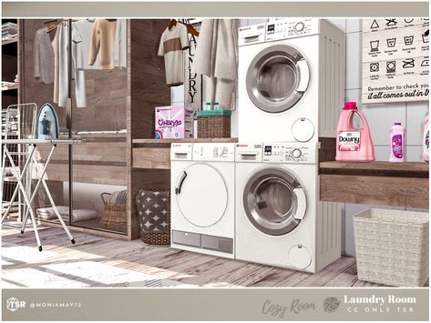 Functional Washer And Dryer Sims 4, Sims 4 Cc Washing Machine And Dryer, Sims4 Laundry, Sims 4 Washer And Dryer Cc Functional, Sims 4 Cc Washer And Dryer Functional, Sims 4 Washer And Dryer Cc, Sims 4 Laundry Cc, Cozy Laundry Room, Laundy Room