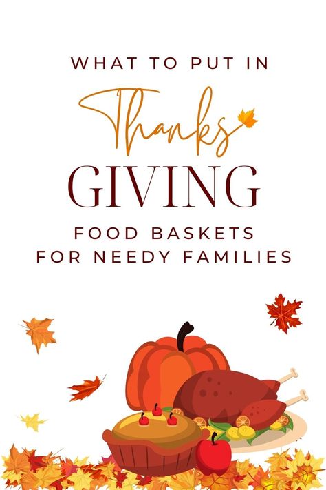 Thanksgiving Food Pantry Ideas, Thanksgiving Baskets For The Needy, Thanksgiving Gift Basket For Family, Food Baskets For Needy Families, Thanksgiving Box Ideas, Food Basket Ideas, Thanksgiving Boxes For Needy, Thanksgiving Donation Box Ideas, Fall Donation Basket