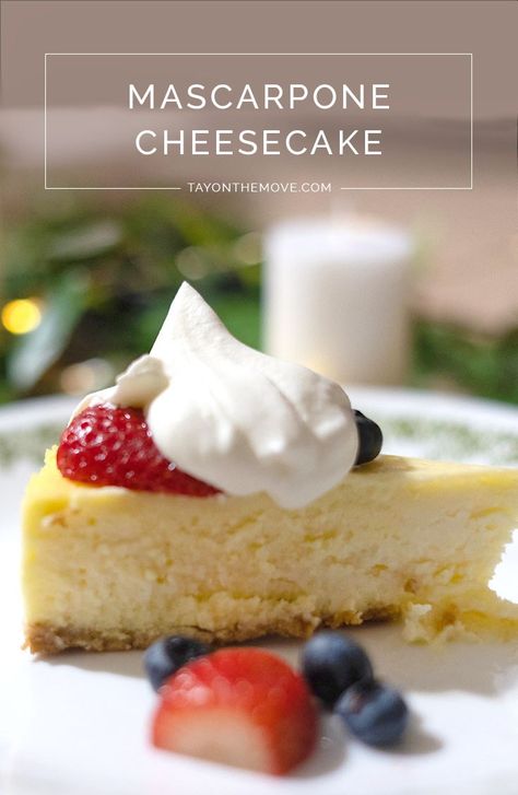 Lemon Marscapone Cheesecake, Italian Cheesecake Mascarpone, What Can I Make With Marscapone, Cheesecake With Mascarpone Cheese, Mascarpone Cheese Recipes, Mascarpone Cheesecake Recipes, Marscapone Cheesecake Recipes, Mascarpone Dessert Recipes, Mascarpone Recipes Dessert