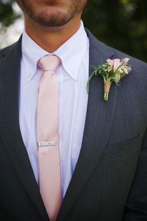 Black Tux With Blush Pink Tie, Black Suit Blush Tie Wedding, Blush Ties Groomsmen, Groom Black Suit Pink Tie, Black Tux With Pink Tie, Groom Suit Pink Tie, Grey Suit With Pink Tie, Black Suit Pink Tie, Grey Suit Pink Tie