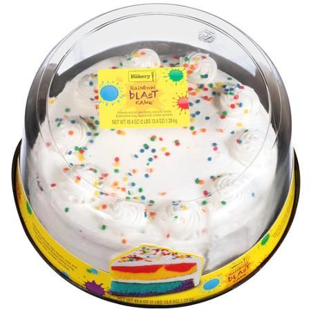 The Bakery at Walmart Rainbow Blast With Vanilla Buttercreme Icing Cake, 45.4 oz Walmart Birthday Cakes, Walmart Cake, Cake Icing Recipe, Walmart Cakes, Icing Cake, Cake Frosting Recipe, The Bakery, Buttercream Icing, Cake Icing