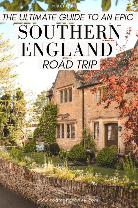 England Travel Outfits, England Itinerary, England Road Trip, Road Trip Uk, England Travel Guide, Cotswolds England, Southern England, England Countryside, Places In England