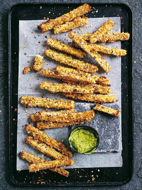 Crunchy Quinoa And Thyme Tofu Chips | Donna Hay Tofu Chips, Tofu Fries, Quinoa Tofu, Crunchy Quinoa, Parsnip Chips, Crusted Tofu, Donna Hay Recipes, Harissa Recipes, Kale Chip Recipes