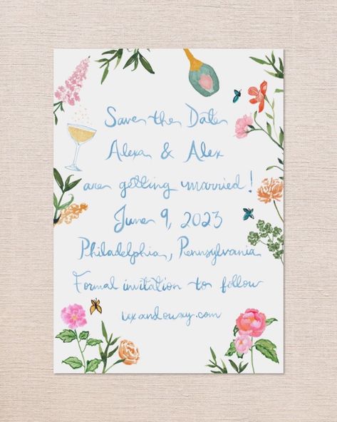 Watercolor Wedding Invites, Campground Wedding, Garden Party Invitations, Garden Party Theme, Wedding Instagram, Garden Wedding Invitations, Garden Party Wedding, Invitation Inspiration, Cute Wedding Ideas