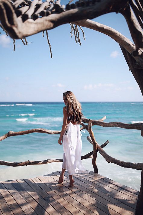 Caitlin Covington, Southern Curls And Pearls, Getaway Dress, Marysia Swim, Spring Getaway, By The Ocean, Tulum Mexico, Mexico Travel, Beach Look