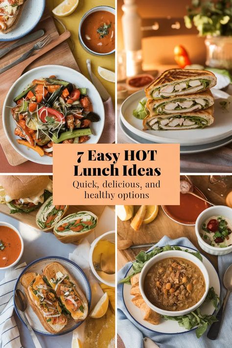 7 Affordable and Easy Hot Lunch Ideas for Lunch Prep Easy Hot Lunch Ideas, Hot Lunch Ideas, Lunch Ideas Quick, Chicken Caesar Wrap Recipe, Vegetarian Lunchbox, Ideas For Lunch, Grilled Cheese With Tomato, Hummus And Pita, Lunch Prep