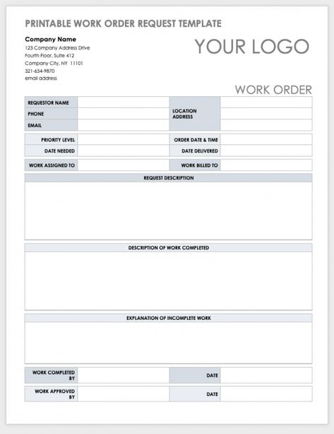 Printable Stop Work Order Template Excel Order Template Free Printable, Job Card Template, Baseball Card Template, Rack Card Templates, Order Template, Template Free Printable, Order Form Template, Marriage Invitations, Id Card Template