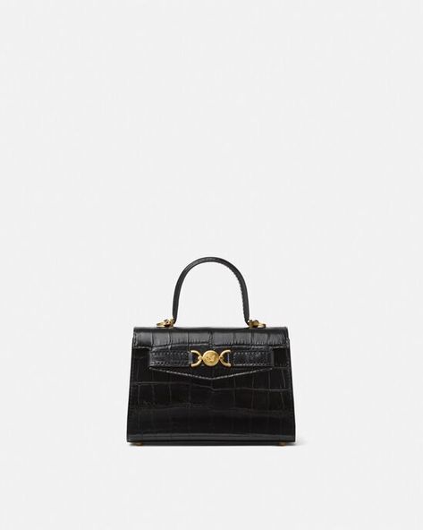 Shoe Technology, Womens Designer Handbags, Versace Accessories, Versace Bags, Small Handbag, Woman Bags Handbags, Handbag Black, Handle Design, Boutique Online