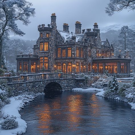 Step into grandeur with this Gothic Revival Castle in the Scottish Highlands, 12000 sqft. AI art in moonlight captures the castle's majestic presence. Let this image inspire your castle dreams and Scottish escape. Hear the moat's whispers or feel the cool moonlight's mystery? Share your thoughts below! 🏰🌙 #DreamHomeInspiration #LuxuryInteriors #GothicRevival #ScottishCastle #LuxuryLiving #LuxuryDesign #LuxuryLifestyle #HomeGoals #InspiringHomes #LuxuryTravel #ScottishHighlands #LivingLikeRoyalty #MesmerizingMoonlight Welsh Castle Aesthetic, Scottish Castles Highlands, Gothic Castle Exterior, Modern Castle Interior, Castles Aesthetic, Castle House Interior, Gothic Castles, Manor Aesthetic, Highlands Castle