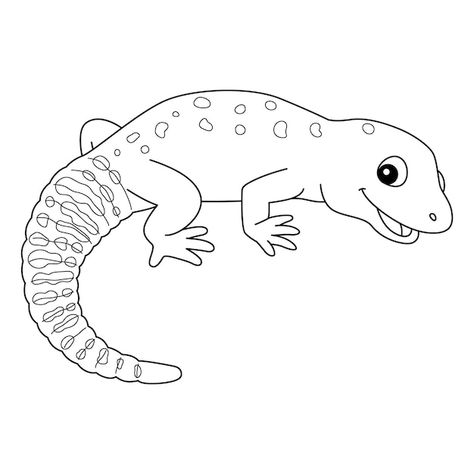 Leopard gecko animal isolated coloring p... | Premium Vector #Freepik #vector #colouring #color-book #outline #animal-coloring 4th Grade Science Projects, Fat Tailed Gecko, Textiles Gcse, Book Outline, 4th Grade Science, Outdoor Classroom, Leopard Gecko, Color Book, Science Project