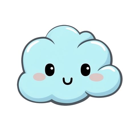 Cloud cartoon style stickers are characterized by their whimsical, cute, and colorful designs featuring cartoon-like clouds. These stickers often come in a variety of shapes, sizes, and expressions, ranging from simple and minimalistic to intricate and detailed. Some cloud cartoon style stickers may feature clouds with happy, smiling faces or playful. Cloud Face, Sky Cartoon, The Cloud, World Cartoon, Clouds Cute, Cute Clouds, Cute Clouds Drawing, Cloud Cute Drawing, Cloud Drawing Simple