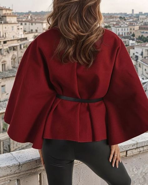 High Neck Belted Cape Jacket ❤️ £19.99 GBP head over to the website to purchase yours🛍️ #shoplittletay #cape #warmandstylish #womensfashion #winterfashion #winteroutfit #likeandfollow #instagram #rundontwalk #trendy #likeandcomment Belted Cape, Women Dress Collection, Cape Designs, Elegant Jacket, Cape Jacket, Autumn Dress, Sweater Collection, Fall Coat, Top Collection