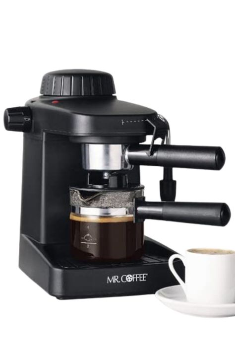 Black Coffee Machine, Best Kitchen Tools, Cappuccino Maker, Mr Coffee, Cappuccino Machine, Keurig Coffee Makers, Amazon Coffee, Cord Storage, Frothing Milk