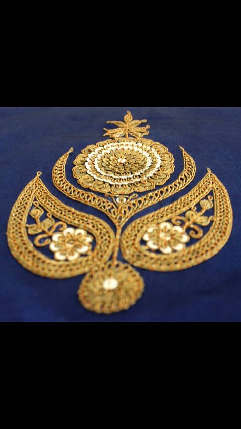 Marodi Work Butti, Marodi Work Designs, Cord Embroidery Design, Marori Work Embroidery, Marodi Work Blouse, Dori Work Embroidery, Embroidery Khaka, Marodi Embroidery, Marori Work