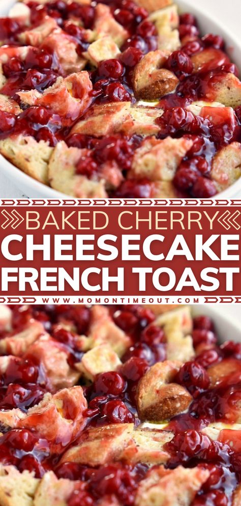 Cheesecake French Toast Casserole, Oven Breakfast, Cheesecake French Toast, French Toast Casserole Easy, Easy French Toast Recipe, Buckwheat Cake, French Toast Casserole Recipes, Toast Casserole, Cherry Cheesecake