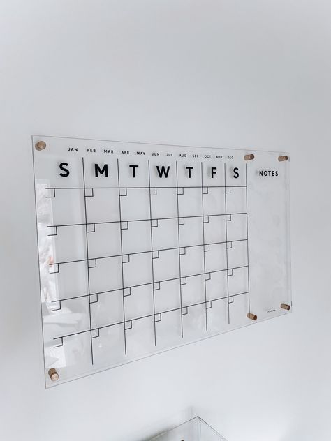 Room Calendar Ideas, Acrylic Wall Planner, Acrylic Calendar Ideas, Aesthetic Wall Calendar, Wall Calendar Aesthetic, Family Wall Calendar Ideas, Wall Planner Ideas, Acrylic Calendar Wall, Acrylic Wall Calendar