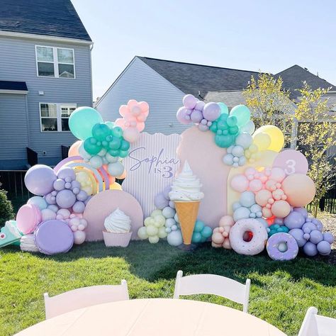 Candy Theme Birthday Decoration, Candyland Decorations Party, Two Sweet Birthday Decor, Ice Cream Theme Birthday Party Decoration, Two Sweet Birthday Party Decorations, Two Sweet Party 2nd Birthday Decorations, Candyland Theme Party Decorations, Sweet One First Birthday Cake, Candy Land Backdrop