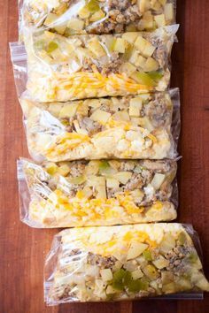 Make Ahead Freezer Breakfast Burritos by Macheesmo Make Ahead Freezer Breakfast, Camping Recipes Breakfast, Resep Makanan Beku, Make Ahead Breakfast Burritos, Easy Breakfast Burritos, Freezer Breakfast Burritos, Van Volkswagen, Menu Sarapan Sehat, Easy Camping Meals