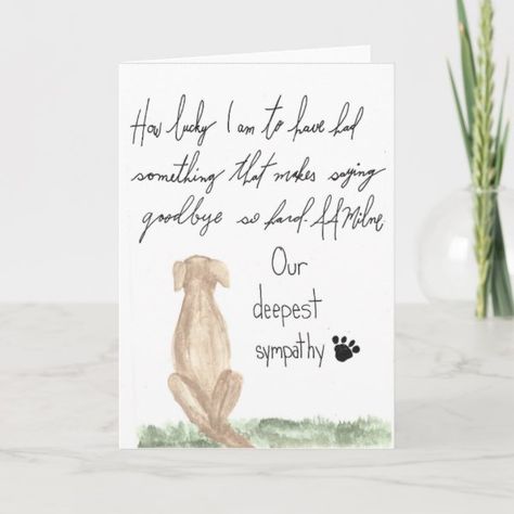 Dog sympathy card, pet loss card Dog Sympathy Card, Dog Sympathy, Deepest Sympathy, Sympathy Card, Love Always, Pet Loss, Sympathy Cards, Greeting Cards, Pet