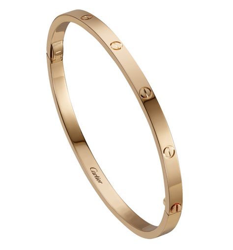 Bracelet Love de Cartier en or rose, 2017 Cartier Love Bangle, Gents Bracelet, Beautiful Gold Necklaces, Cartier Bracelet, Fancy Jewellery Designs, Bracelet Love, Mens Gold Bracelets, Premier Designs Jewelry, Gold Bracelet Cuff