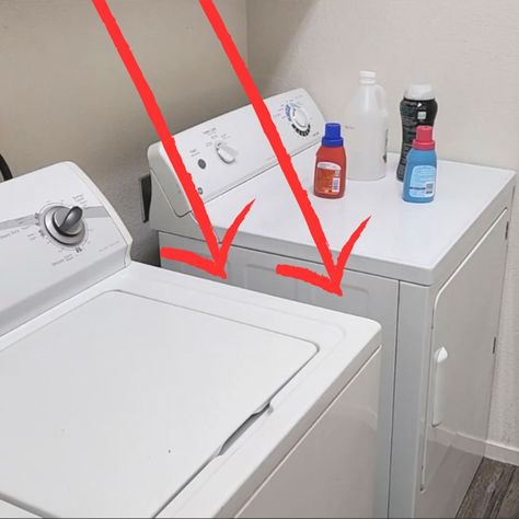 His wife wanted more laundry room storage...(this is brilliant!) | laundry room | His wife wanted more laundry room storage...(this is brilliant!) | By Hometalk | My wife has always been wanting some more storage space in the laundry room. It starts with this little gap between the washer and the dryer. I need some one by eights and one by threes. Then I need to measure in between the washer and dryer to get the width. This one seems to be twenty-four inches and then I need to get the height and Laundry Room Between Washer And Dryer, Gap Between Washer And Dryer, Storage Between Washer And Dryer, Between Washer And Dryer, Laundry Room Organization Diy, Not Again, Brad Nailer, Laundry Room Renovation, Laundry Room Inspiration