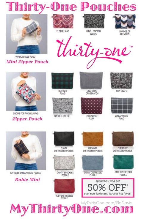 #31 Check out the fun prints and sizes @ MyThirtyOne.com/PiaDavis Look for Rubie Mini, the Zipper Pouch, the Mini Zipper, Pouch & Snack & Go Pouch & more. Also look for Utility Totes, Felt Bins, Zipper Pouch, Little Carry All Caddy, Close To Home Caddy & Decor Box... Check out the great #Customer #REWARDS... 50% OFF ANY regular-priced item for every $50 you spend #Save on Utility #Totes #Wallets #Pouches #Backpacks #LunchBags #Pillows #Bags #MyThirtyOne #ThirtyOneGifts #ThirtyOne #PiaDavis 2020 Mini Zipper Pouch, Thirty One Organization, 31 Gifts, Utility Tote, Thirty One Bags, Thirty One Gifts, Mini Roses, Wide Stripes, Blush Roses