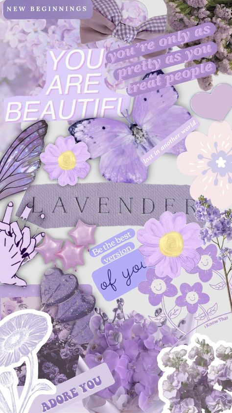 #lavender #purple #theme #wallpaper #lockscreen #floral #for you #fun Purple Floral Wallpaper Iphone, Lavender Lockscreen, Purple Theme Wallpaper, Friday Wallpaper, Purple Lockscreen, Lavender Wallpaper, Purple Room, Lavender Wall, Quote Wallpapers