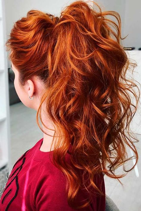 Redhead Hair Color, Red Ponytail, Highlights Red, Redhead Hairstyles, Cute Ponytail Hairstyles, Long Hair Do, Long Hair Ponytail, Ginger Hair Color, Hair Aesthetic