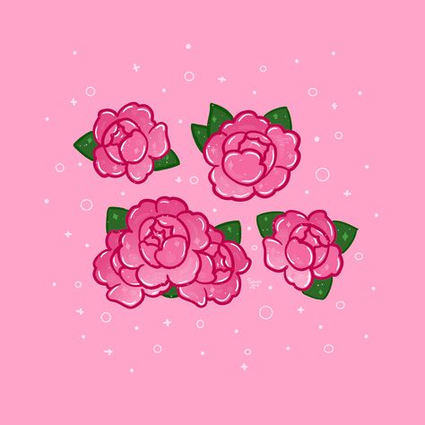 Now on Redbubble! . . . . . . #pink #stickers #pinkflowers #flower #flowers #cute #peony #peonies #roses #rose #cuteart #cuteflowers #love #red #rosa #sparkle #lofi #aesthetic #leaf #floral #art #artist #digitalart #digitalartist #sticker #redbubble #floralstickers #sketch #sketchbook #smallbusiness #pinkaesthetic Pink February Aesthetic, Pink Drawing Ideas, Peony Sticker, Rose Cartoon, Aesthetic Leaf, Rosé Cartoon, Kawaii Flowers, Peony Drawing, Red Rosa