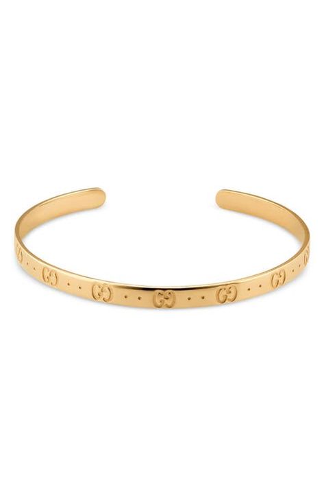 Women's Jewelry Gucci Jewellery, Gucci Bracelet, Yellow Gold Bangle, Gucci Jewelry, Cuff Jewelry, Dope Jewelry, Bracelets Gold Diamond, Yellow Gold Jewelry, Wrist Cuffs