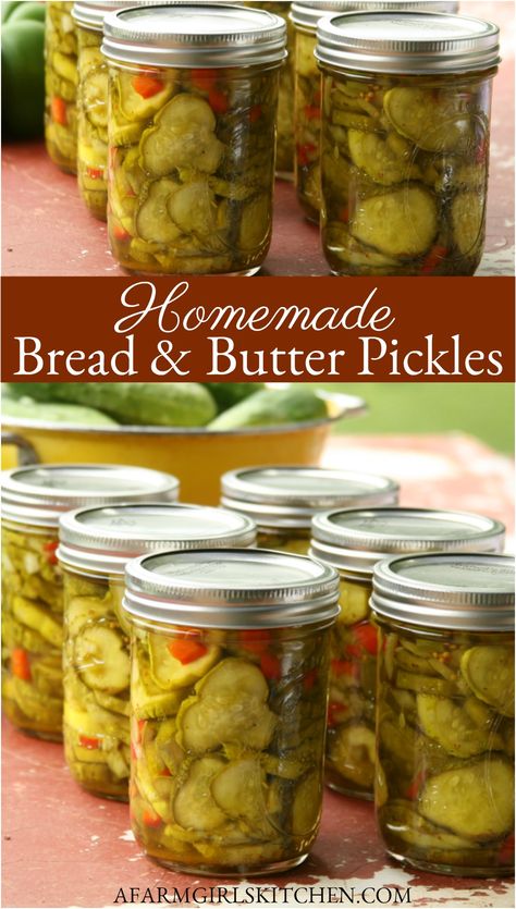 Grandmas Bread, Bread And Butter Pickle Recipe, Bread N Butter Pickle Recipe, Pickle Recipes Homemade, Bread And Butter Pickles, Butter Pickles, Canning Pickles, Home Canning Recipes, Canning Vegetables