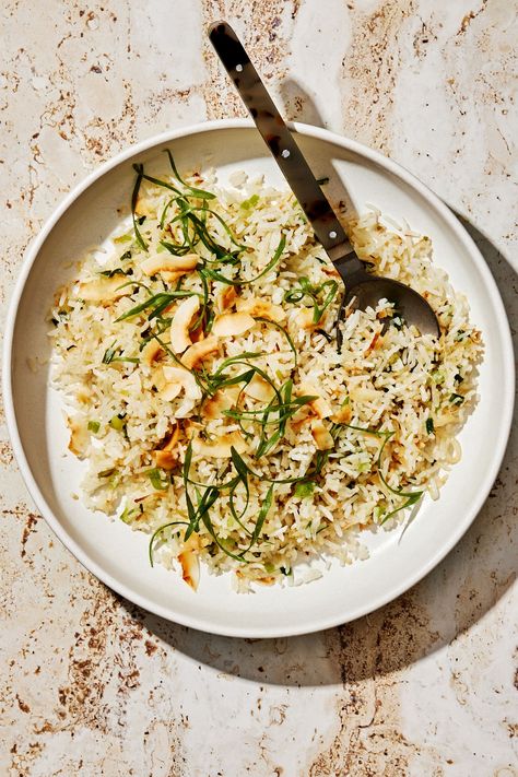 Simple and straightforward, coconut fried rice requires a few extra ingredients to liven up routine long grain white rice. Coconut Fried Rice, Long Grain White Rice, Rice Side Dish Recipes, Vegetarian Recipes Dinner Healthy, The Modern Proper, Modern Proper, Making Fried Rice, Risotto Rice, Rice Side Dishes