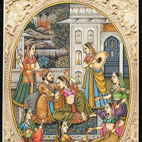 Print Development, Mughal Miniature, Mughal Miniature Paintings, Rajasthani Painting, Indian Miniature, Mughal Art Paintings, Rajasthani Art, Mughal Architecture, Mughal Art