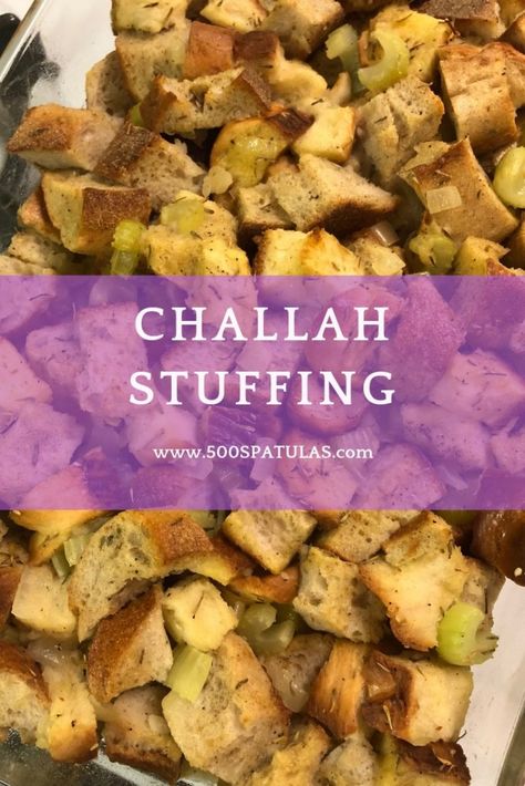 Challah Stuffing, Turkey Stuffing Recipe, Thanksgiving Host, Easy Stuffing Recipe, Turkey Stuffing Recipes, Bread Stuffing, Thanksgiving Vegetables, Bread Dressing, Recipe Thanksgiving