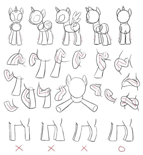 Legs and body angles How To Draw In Mlp Style, How To Draw My Little Pony Step By Step, How To Draw A Pony, How To Draw Mlp, Mlp Drawing, Pony Art, My Little Pony Drawing, Mlp Pony, Pony Drawing