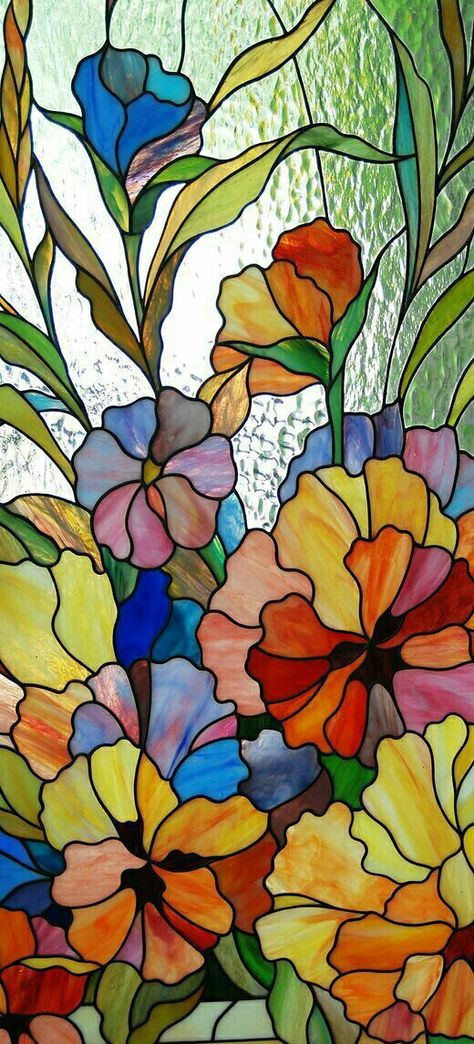 Sasi Stained Glass Quilt, Glass Painting Designs, Stained Glass Paint, Mosaic Stained, زجاج ملون, Pola Sulam, Stained Glass Flowers, Stained Glass Diy, Stained Glass Crafts