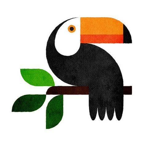 Stencil Simple, Animal Design Illustration, Toucan Art, Foto Art, Art Drawings For Kids, Boho Art, Geometric Art, Animal Illustration, Bird Art