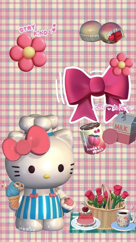 Cute 3D wallpaper for iPhone #Dontrepost #myedits #lockscreenwallpaper Cool Pink Wallpaper Iphone, 3d Hello Kitty Wallpaper, 3d Wallpaper For Iphone, Hello Kitty 3d Wallpaper, Wallpaper 3d Iphone, Cute 3d Wallpaper, Kitty Wallpaper Iphone, Wallpaper Iphone Pink, Hello Kitty 3d