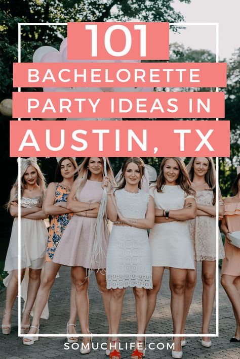 101 Austin Bachelorette Party Ideas - So Much Life Austin Texas Bachelorette Party, Bachelorette Party Outfit Black, Austin Texas Bachelorette, Texas Bachelorette Party, Bachelor Party Ideas, Austin Bachelorette Party, Austin Bachelorette, Miami Bachelorette Party, Bachelorette Party Destinations