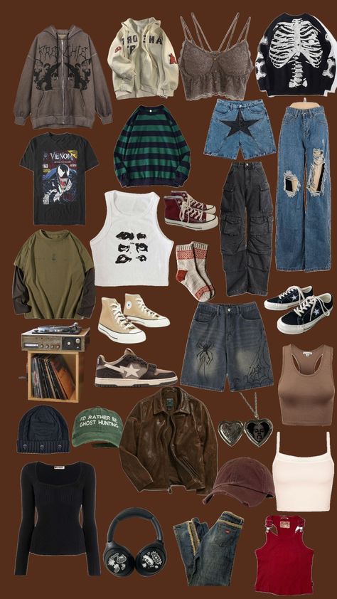 Grunge Outfit Moodboard, Grunge Outfit Collage, 90 Grunge Outfits, Indie Outfits Grunge Alternative Fashion, 1990s Fashion Grunge, Indie Outfits Grunge, Vintage Aesthetic Outfits, Grunge Outfits 90s, Pinterest Wardrobe