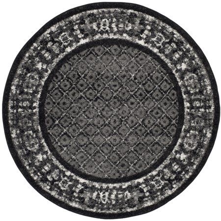 Safavieh Adirondack Royston Traditional Area Rug or Runner Image 2 of 5 Round Area Rug, Lodge Style, Silver Rug, Rustic Lodge, Circle Rug, Global Travel, Floral Area Rugs, Polyester Rugs, Silver Area Rug