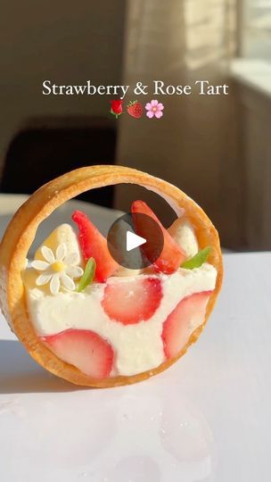 2K reactions · 567 shares | Strawberry, Rose & Vanilla Tart 🍓🌹🌸

I know I know… more strawberries!?
How many desserts does it take to finish all the strawberries I picked? I still have one more coming up 😳 

I have been tempting to try decorating tart this way, so intriguing! It’s harder than I thought, a few of them broke and the mousse doesn’t fit in the tart ring if it is too thick. But I love the result of this 💕

Composition:
Pate sable 
Rose mousse
Strawberry compote 
Vanilla whipped ganache 
Fresh strawberry 
.
.
.
#yumyumyum #yummydessert #f52grams #dessertporn #desserttable #strawberrymousse #strawberrycake #pastrylove #pastryinspiration #fruittart #strawberrytart #fruitcake #cakeinspiration #cakeinstagram #bakingvideo #recipe #patissiers #frenchpastry #bakingwithlove #tart # Charcuterie Appetizers, Whipped Ganache, Strawberry Compote, Baking Videos, Strawberry Tart, Strawberry Mousse, Fruit Tart, French Pastries, Strawberry Cake