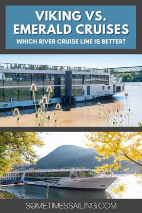 Emerald Cruises vs. Viking River cruises: Who Wins? Emerald River Cruises, Emerald River Cruise, Emerald Cruises, Viking River Cruise, Winter River, Rhine River Cruise, River Cruises In Europe, Danube River Cruise, European River Cruises