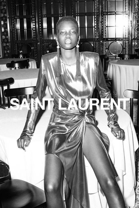 Adut Akech Bior ph Collier Schorr for Saint Laurent S/S 17 Saint Laurent Campaign, Ysl Muse, Freja Beha Erichsen, Summer Campaign, Fashion Campaigns, Supermodels Runway, Anthony Vaccarello, Belated Birthday, Photography Magazine