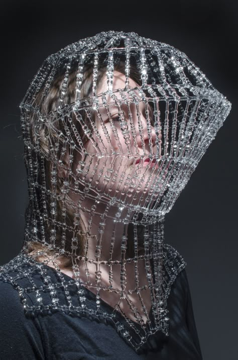 Wearable Glass Objects and Sculptures by Kit Paulson | Colossal Eiko Ishioka, Wearable Sculpture, Sculptural Fashion, Origami Fashion, Colossal Art, Art Science, Fashion Mask, Bob Mackie, Human Anatomy